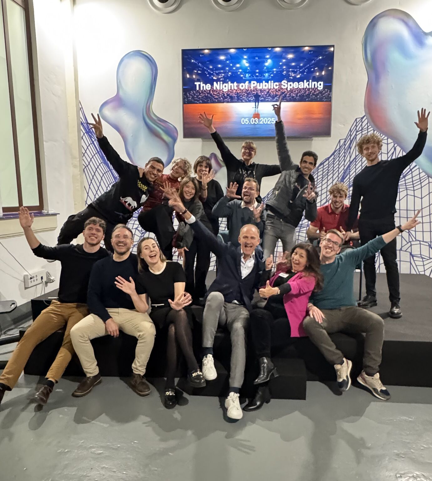 Powertalks club members during a session at Polo Digital in Málaga, Spain.